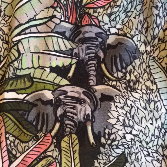 ANTHROPOLOGIE | BLANK | Safari Elephant Leopard Print - Picture 15 of 16